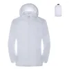 Per uomo Giacche Protezione solare Cappotto Tinta unica Giacca a vento Polsini restringibili Unisex Anti-UV Asciugatura rapida All'aperto Antivento