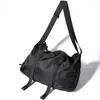 Marsupi Borsa a tracolla impermeabile Messenger Super Large Shoulder Light Unisex Scuola coreana Nylon Leisure Gym