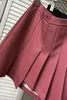 Skirts 2023 College Style Sexy Girl Skirt Pink High Waist Pleated A-line Short Fashion Casual Western