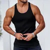 Erkek Tank Tops 2023 Stripe Katı Spor Salonu Runnin Vücut İnşa Edici En İyi Erkekler Fitness Gömlek Kasları Erkekler Kolsuz Yelek Tanktop Büyük Boy S-5XL