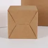 Gift Wrap 100pcs Brown Kraft Paper Box For Packaging Handmade Soap Packing Box Small Gift Package Party Craft Gift Boxes 230804