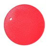 Multifunctional Round Alveolate Non-slip Heat Resistant Mat Coaster Cushion Place Mat Pot Holder Table Silicone Pad Dura