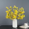 人工osmanthus lilac false Tree Landscape Branch Garden Soft Instering Engineering Plant False Flower Indoor with Fruit Leave C0127