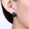 Boucles D'oreilles Marque Designer Noir Pistolet Zircon Cubique Pour Femmes Lady Party Cadeau Bijoux De Mode AE2099