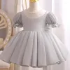 Abiti da ragazza Ragazze Princess Brithday Dress Kids Wedding Damigella d'onore Prom formale Fiore 3 12 anni Party Ball Abbigliamento per occasioni