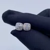 Оптовая цена на складе Iced Out Серьги-гвоздики Стерлингового серебра 925 пробы Vvs Круглые женские серьги с муассанитом в стиле хип-хоп