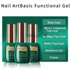 Esmalte Sem Limpeza Top Coat Base Coat Esmalte de Gel Design Enhancer Verniz Semi Permanente Embeber Off UV LED Ferramenta de Arte para Unhas x0806