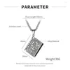 Chains JIALY European Fashion Punk Cross Book Charm Pendant Stainless Steel Necklace Chain For Girl Boy Unisex Jewelry