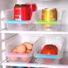 Paniers de rangement 1 pièces congélateur réfrigérateur organisateur plateaux bacs garde-manger armoire boîte réfrigérateur Fruits légumes conteneurs