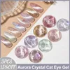 Oje Museluoge 8 Rolor/Set Aurora Kristal Kedi Gözü Jel Polonya Jel Tırnaklar Cila 15ml Yarı Kalıcı Jel Manyetik Oje 230804