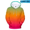 Männer Hoodies Kpop 3D Männer Frauen Sweatshirts 2023 Benutzerdefinierte Bunte Farbverlauf Mit Kapuze Männer Einfarbig Junge/Mädchen polluver