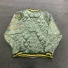 22SSマップパターン刺繍プリントKAPITALジャケット男性女性EUサイズ100％コットンカピタルコートファッション秋の冬Tiny Spark T230806