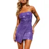 Casual Dresses Women S 50s Vintage Off Shoulder Sequin Mini Dress Shimmer Glitter Bodycon Tube Top Party Cocktail Rave Concert