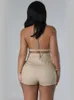 Frauen Trainingsanzüge Sommer Anzug Bikini 2023 Neckholder Crop Top Und Shorts Sexy Zwei Stück Set Für Frauen In Passenden Sets Großhandel Drop