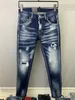 2023 Nya ankomster D2 Mens Luxury Purple Designer Denim Jeans Holes Byxor Dsquare Jeans Coolguy Biker Pants Mens Clothing 2 FW54