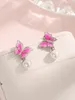 2023 Nya europeiska och amerikanska vintage French Butterfly Pearl örhängen S925 Sterling Silver Needle Super Immortal Style Earrings