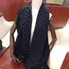 مصمم Cashmere Mens For Woman Stoles Grid 180-30cm مصمم أزياء غير رسمي للنساء مينز من المصممين الفاخرة الكلاسيكية