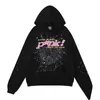 Men's Hoodies Sweatshirts Black Brown Spider Hoodie Sweatshirt Real Photo Tracksuit Web Pullovers Sp5der 555555 Sweatpants Set 0BXB