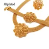 Wedding Jewelry Sets Hawaiian fashion gold filled plated bridal sets necklace earrings bracelet ring gifts wedding jewellery set for women 230804