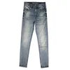 Jeans pour hommes Ly Designer Mode Hommes Haute Qualité Rétro Bleu Élastique Slim Fit Déchiré Italien Vintage Denim Pantalon Hombre