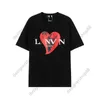 American Trendy Brand GDLinvin T-shirt a maniche corte Lettera Love Stampato Loose Fitting Uomo e donna Sport casual per coppie Tee