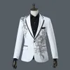 Abiti da uomo Blazer Abiti maschili formali Paillettes lampeggianti Blazer di cristallo Cappotto Prom Party Cantante Host Costume Team Chorus Wedding Master Stage Outfit 230804