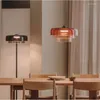 Kolye lambaları bar oturma odası yemek masası için restoran yaratıcı renkli cam asılı ışık tavanı asma avize