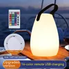 Lámparas de mesa para exteriores, impermeable, luz de escritorio inalámbrica, Control remoto inteligente, LEDcamping, carga USB, decoración de habitación portátil