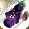 Dog Apparel Eggplant Lion Hoodie Clothes Cartoon Small Dogs Clothing Pet Outfits Cute Spring Autumn Yorkies Purple Boy Ropa Para Perro