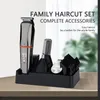 6-in-1 Hair Clippers Multifunctional Beard Facial Body Hair Clipper With LCD Display Electric Hair Grooming Kit For Men