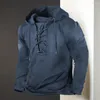 Men's Hoodies Men Spring Top Stylish Casual Lace Up Soft Hoodie Wear-resistant Male Clothes