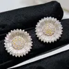 Серьги моды для женщин Маленький подсолнечник Daisy Flower Serving Gift Уш