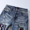 Jeans für Herren, Designer-Jeans, ANM-Damen, Luxus-Denim, Herrenmode, Streetwear, Herren-Designer-Hosen, Patchwork, zerrissen, für Trendmarke, Motorradhose, Herren-Jeans L2