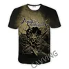 Męskie koszulki Caving 3D drukowane Angelus Apatrida Band Casual T-shirts