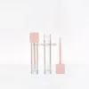 Storage Bottles Empty Round Lip Gloss Tube 3ml Clear Plastic Small Lipgloss Containers Cosmetic Container Wand Tubes 50/100pcs