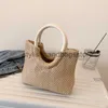 Épaule haute beauté pour femmes 2023 Nouvelle tendance édition coréenne Sac à main de style simple et à la mode Populaire sur Internet Sacs fourre-tout tissés polyvalentsSacs à main élégants