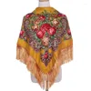 Schals Mode Schal für Frauen Tücher Blumendruck Stolen Dreieck Bandana Hochwertiges halbes Taschentuch