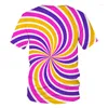 Herren T-Shirts 2023 Sommer T-Shirt und Damen hochwertiges wunderschönes 3D-Druck-Stilmuster Herrenbekleidung Tops