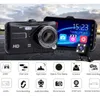 CAR DVRS DASH CAM FRONT OCH BAKT KAMERA BIL DVR CAR VIDEO RECORDER FORDOLJ BLACK BOX FHD 1080P NIGHTVISION DRIVER RECORDER X0804 X0804