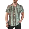Vrijetijdsoverhemden voor heren Aquarel Bosblouses Man Paddo's Hawaïaans ontwerp met korte mouwen Trendy oversized vakantieoverhemd cadeau