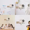 Wall Clocks Rocking Sheep Clock Kids Children Room Decor Nordic Swinging Cartoon Pvc Lovely Animal Baby Hanging