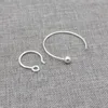 Backs Earrings 6prs Of 925 Sterling Silver Circle Earring Wires Endless Ball End Earwire