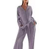 Women's Sleepwear Women S 2-Piece Pajama Set Comfy Short Sleeve Top Cozy Jogger Pants For Relaxing Loungewear