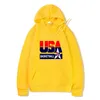 Hoodies Masculino EUA Basketballer Impresso Moletom Masculino Esporte Grande Manga Cheia Velo Roupas Confortáveis Moda Outono Moletom Com Capuz