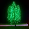 مصطنع مصطنع لضوء شجرة الصفصاف المصطنعة 1152pcs LED 2M/6.6 قدم التصميم المقاوم للأمطار لزخارف عيد الميلاد في حديقة في الهواء الطلق