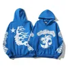 Mode Heren Luxe Designer Hellstar Hoodie Broek Heren Trui Hoge kwaliteit Hellstar Blue Yoga Hoodies Afdrukken Lange mouw Straat