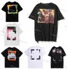 OffS T-shirts voor heren Offs White Tees Arrow Summer Finger Loose Casual T-shirt met korte mouwen voor dames en heren Gedrukte letter x op de rug Print oversized tees