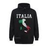 Männer Hoodies Italia Italien Flagge Karte Italienisch Italiano Familie Hoodie Rife Mann Streetwear Street Tops Shirts Baumwolle Gedruckt
