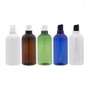 Storage Bottles 1pcs 500ml Empty Black Cosmetic Lotion Bottle With Disc Caps Shampoo Plastic Container Liquid Soap Packaging PET