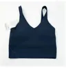 lu-1u réservoir femmes Classique Populaire Fitness Soutien-Gorge Beurre Doux Femmes Sport Réservoir Gym Crop Yoga Gilet Beauté Dos Antichoc Avec Coussin De Poitrine Amovible vêtements de yoga en gros